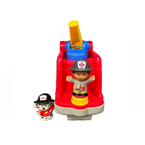 Fisher Price Little People Helping Others Musical Fire Truck With 4 Figures - Picture 12 of 12